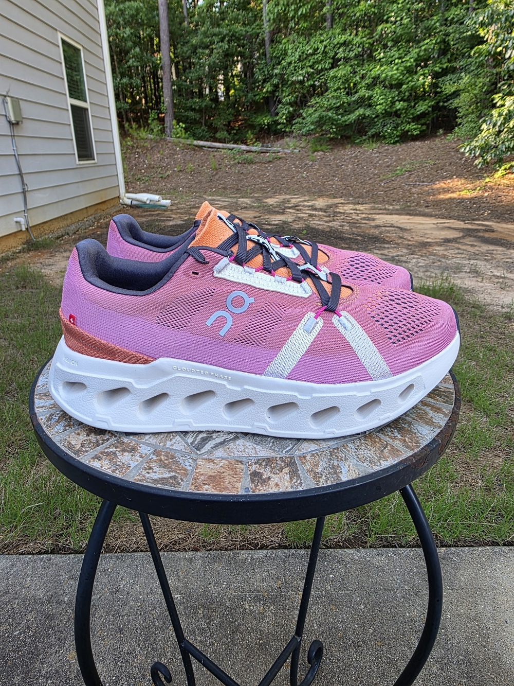 On Cloudeclipse 3WD30093126 Tangerine/Ivory Running Shoes Sneakers Women Sz 10.5